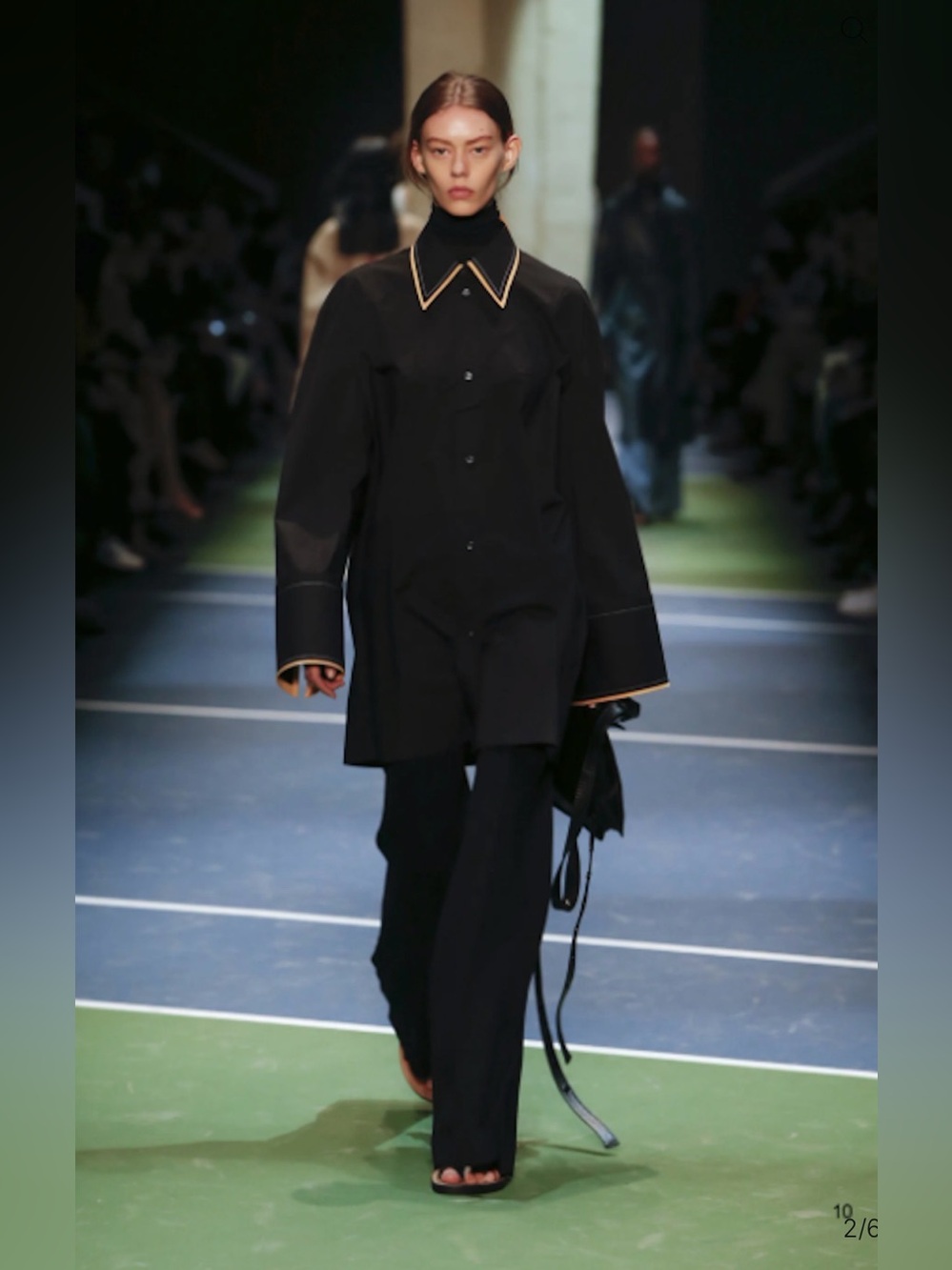 Céline by Phoebe Philo Contrast Trim Tunic Shirt F/W 2016